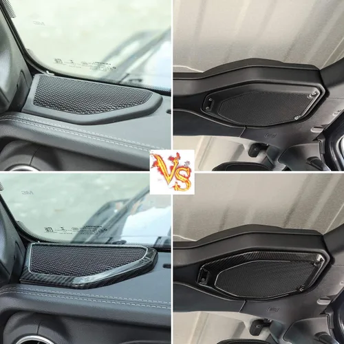 Vista 7 de Voodonala Para Wrangler JL JT Altavoz Recorte de audio en la parte superior y una moldura de pilar compatible con Jeep Wrangler 2018-2023 JL JLU