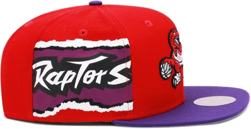 Vista 2 de Mitchell & Ness Toronto Raptors NBA Jumbotron Snapback Gorra ajustable - RojoPúrpura, Rojo