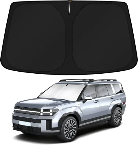Vista 58 de KUST - Parasol plegable para parabrisas para BMW X1 E84, accesorios 2011 2012 2013 2014 2015, protector de visera de sol ajustable que bloquea