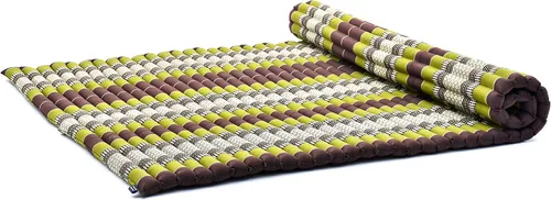 Vista 36 de Leewadee - Colchón de piso plegable - Futón japonés enrollable -Alfombra de tatami triple pliegue - Cama de piso para invitados - Colchón de camping
