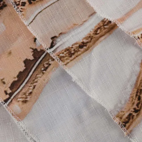 Vista 5 de Vestidos de verano para mujer 2022, bohemio, floral, 34 escalonadas, manga acampanada, cuello en V, estampado de mármol, mini vestido casual suelto