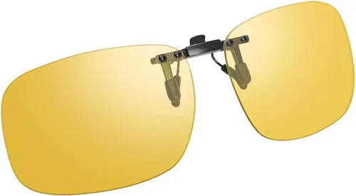 Vista 8 de Gafas de conducción nocturna con clip, color amarillo polarizado Verde y amarillo (Flip-up disponible)