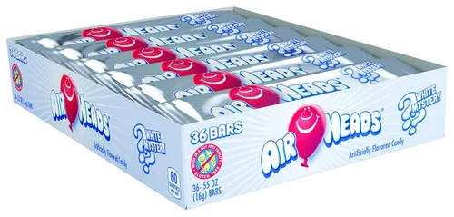 Vista 14 de Airheads Barras de caramelo de tamaño completo, cereza, caja de 36