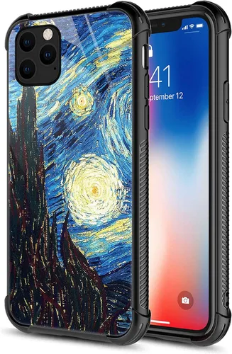 Vista 11 de CARLOCA Funda compatible con iPhone 13 Pro Max, diseño gráfico de identidad de grano de madera negra y roja, a prueba de golpes, antiarañazos
