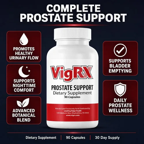 Vista 6 de VigRX Suplemento de apoyo para la próstata para hombres – Advanced Saw Palmetto & Herbal Blend – Apoya el flujo urinario saludable, el vaciado