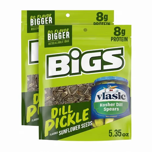 Vista 9 de BIGS Semillas de girasol, sabor a pepinillo de eneldo Vlasic, 5.35 oz.
