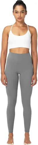 Vista 4 de Sunzel Nunaked Leggings de entrenamiento para mujer, con control de abdomen, compresión para entrenamiento, gimnasio, yoga, sin costura frontal