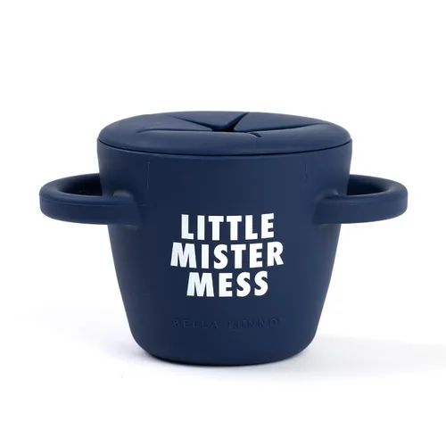 Vista 15 de Bella Tunno Happy Snacker - Vasos a prueba de derrames para niños pequeños y bebés, recipientes de aperitivos hechos de silicona sin BPA, apertura