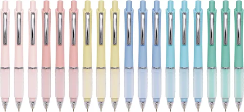 Vista 9 de Aisibeiger Bolígrafo de punta redonda con tinta negra, bolígrafos de bola con agarre súper suave, punta media de 1.0mm, bolígrafos de oficina