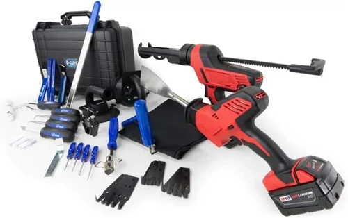 Vista 4 de GT Tools - Kit completo de herramientas de extracción de parabrisas - Incluye herramientas estándar y especiales para una fácil extracción