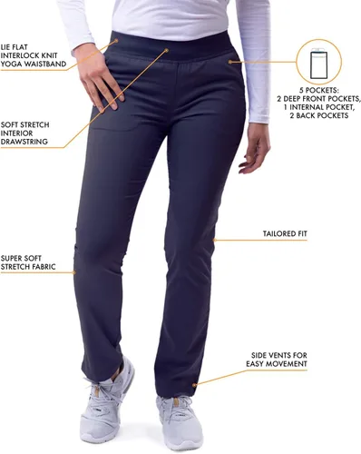 Vista 3 de Adar Pro Scrubs - Pantalones ajustados de yoga para mujer
