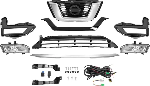 Vista 2 de HECASA + Rejilla + Kit de luz antiniebla compatible con radiador