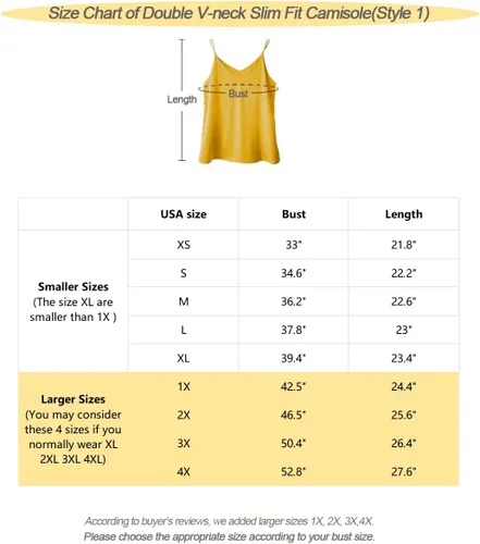 Vista 2 de Wantschun - Camisola de satén de seda para mujer, camiseta, blusa, cuello en V, tirantes de tipo espagueti, XXS-4XL