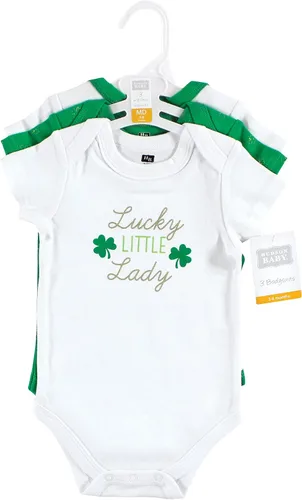 Vista 213 de Hudson Baby baby-girls Cotton Bodysuits 3-pack