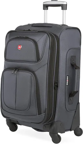 Vista 121 de SwissGear - Equipaje suave expandible Sion con ruedas, Negro