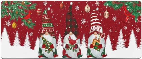Vista 7 de Tapete de baño de gnomos de Navidad para bañera, tapete antideslizante de secado rápido y absorbente, tierra de diatomeas, fregadero de ducha