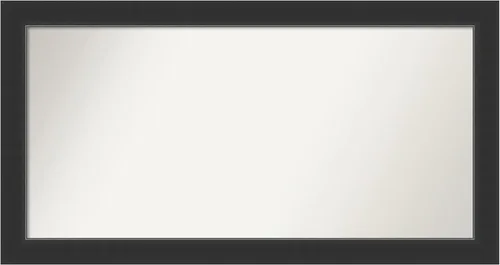 Vista 375 de Amanti Art Espejo personalizado, espejo de baño negro Astor, espejo de pared o espejo de tocador de baño sobre el fregadero (25 x 25 pulgadas)