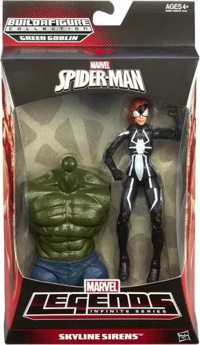 Vista 2 de Marvel The Amazing Spider-Man 2 Marvel Legends Infinite Series Skyline Sirens Figura de acción Spider-Girl, 6 pulgadas