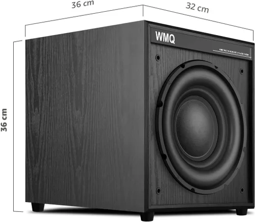 Vista 7 de Subwoofer casero accionado de 10 pulgadas, altavoz bajo activo de alta potencia con entrada RCA LFE