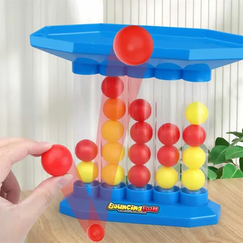 Vista 5 de Juego de pelota de rebote, juegos de fiesta familiar para adultos, saltando, conecta las bolas del mismo color seguido, juegos de mesa de mesa