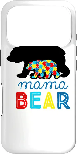 Vista 30 de Autism Awareness Mama Bear Autistic Mom Gift Case for iPhone 17