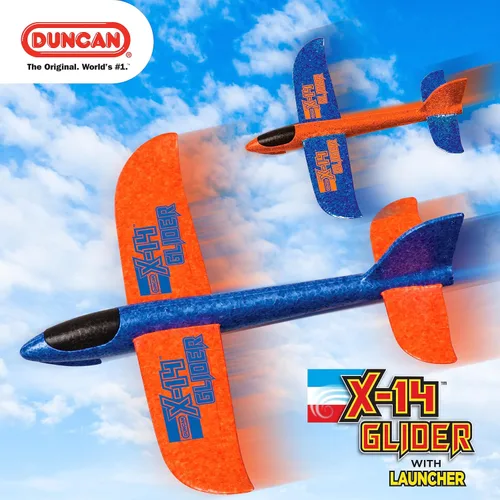 Vista 2 de Duncan Planeador X-14 - Naranja con alas azules