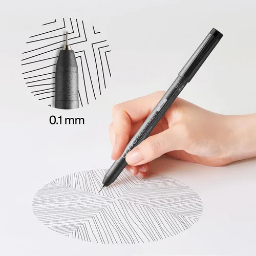 Vista 2 de Copic Marcadores Multiliner 0.1 Tinta a base de pigmentos negros 0.1 - Negro