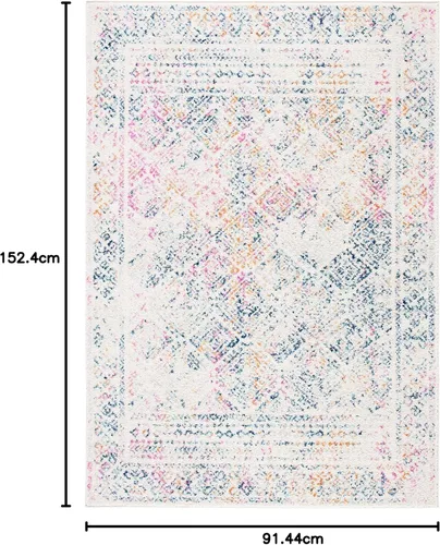 Vista 145 de Safavieh - Alfombra decorativa de la colección Tulum, modelo TUL264F, estilo marroquí, bohemio y desgastado, no suelta pelusa, para sala, vestíbulo
