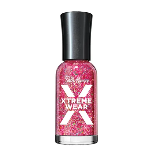 Vista 194 de Sally Hansen Xtreme Wear Esmalte de uñas sin rayas, acabado brillante, duradero, resistente a las astillas, transparente, color de uñas plateado 130
