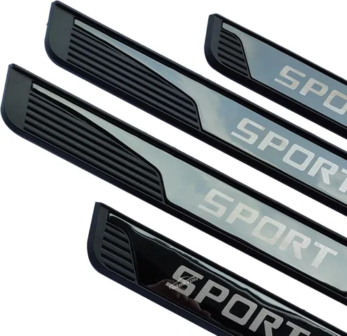 Vista 3 de Protector de rasguños para umbral de puerta de automóvil, para Chevy Blazer Trax Bolt EV/EUV, accesorios de automóvil, cubierta de acero para placa