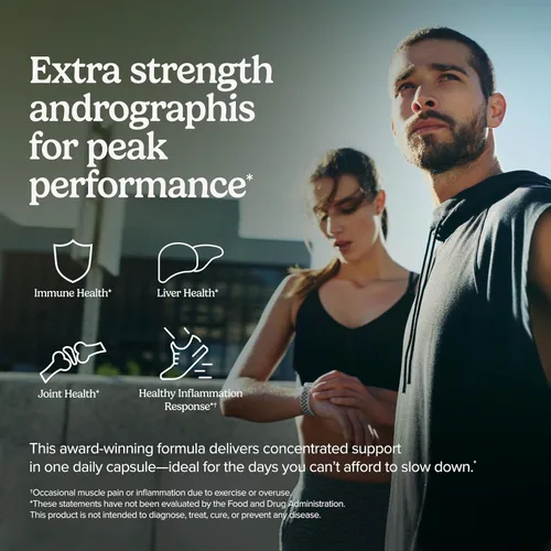 Vista 2 de Terry Naturally Andrographis EP80 Extra Strength - Salud cerebral - 60 60 unidades.