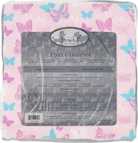 Vista 27 de Frenchie Mini Couture Sábanas para moisés, 100% algodón, estrellas azules, 15 x 33 pulgadas, paquete de 2
