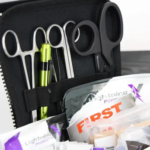 Vista 2 de Lightning X Value Compact Medic First Responder EMS/EMT - Bolsa de trauma con kit de llenado básico A, color negro