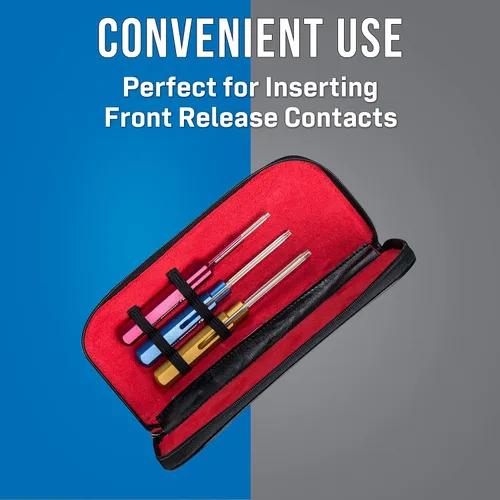 Vista 2 de Jonard Tools KA-260 Kit de herramientas de inserción de 3 piezas con estuche de cuero