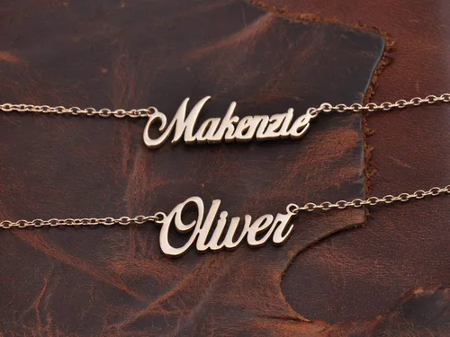 Vista 5 de GR859C Collar con colgante de corazón personalizado para ella