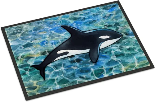 Vista 76 de Caroline's Treasures BB5366MAT - Tapete para puerta delantera de 18 x 27 pulgadas, para interiores y exteriores, antideslizante, lavable, de pelo