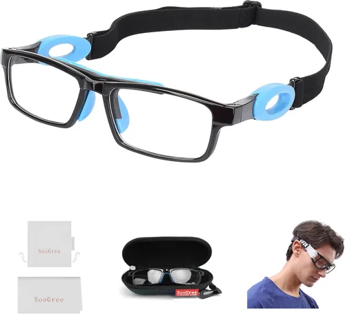 Vista 12 de SooGree Sports Goggles Racquetball Glassess Basketball Football Soccer Goggles for Men & Women Adjustable Strap