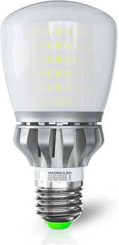 Vista 10 de Bombillas LED A19 equivalentes a 250 W, bombillas LED brillantes de 3670 lúmenes, 3000 K, blanco cálido, 27 W, E26, bombilla LED de maíz