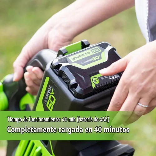 Vista 3 de Greenworks Pro Bare Tool - Soplador de hojas eléctrico inalámbrico de iones de litio de 60 voltios máximo, 610 CFM, GEN2 sin escobillas; Batería
