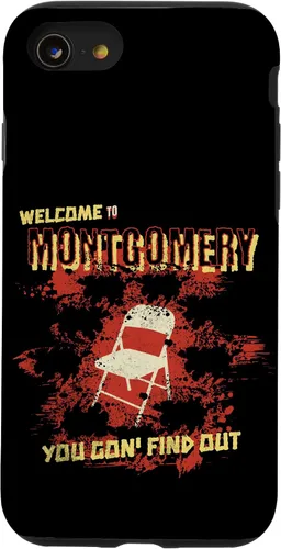 Vista 13 de iPhone 14 Bienvenido a Montgomery White Chair Funny Battle of Montgomery Case