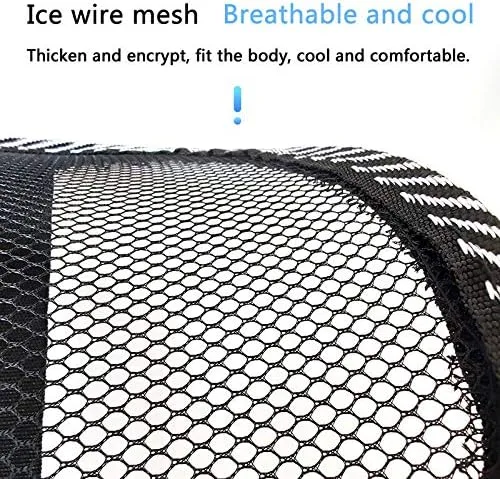 Vista 8 de Increíble cojín de ventilación de malla trasera lumbar soporte coche oficina casa silla asiento negro durable