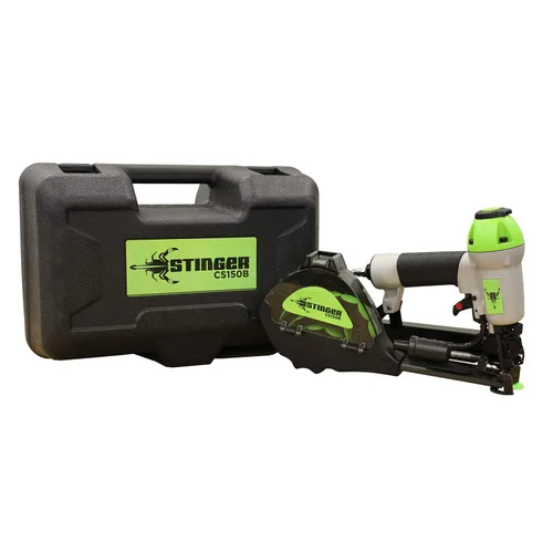 Vista 3 de Grapadora Neumática de Tapas Stinger CS150B, Tapas de 1", Grapas de 5/8" a 1-1/2" para Subyacente de Techado, Envolvente de Casa, y Aislamiento