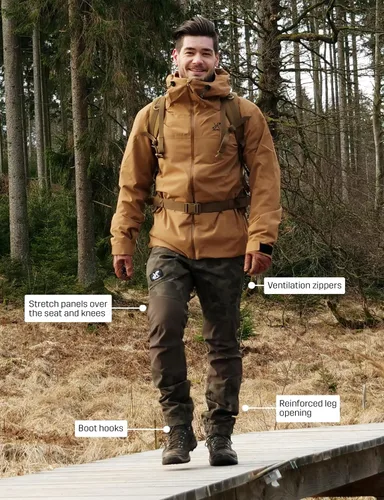 Vista 6 de RevolutionRace Men's Nordwand Pro Pants, Durable and Ventilated Pants for All Outdoor Activities