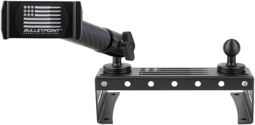 Vista 5 de Soporte para teléfono Bulletpoint de metal para tablero Compatible con Ford F150 2015-2020 y F250/F350 Super Duty 2017-2022 - Montura de bola