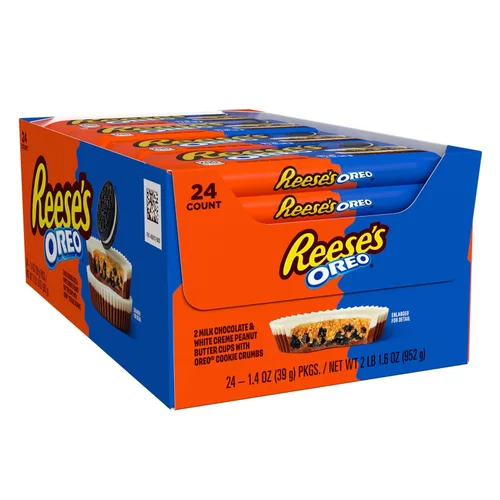 Vista 4 de REESE'S OREO - Paquetes de dulces de mantequilla de maní, 1.4 onzas, 24