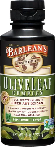 Vista 10 de Barlean's Olive Leaf Complex - Spray para la garganta, suplemento de apoyo inmunológico con menta, limón y salvia para aliviar la picazón