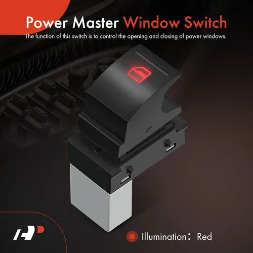 Vista 3 de A-Premium - Interruptor de elevalunas eléctrico delantero derecho o trasero Compatible con Volkswagen Jetta 2005-2017, Passat 2006-2017, Touareg