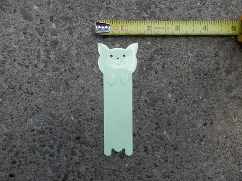 Vista 5 de CAT BOOKMARKS ~ Glow In The Dark! ~ Set of 2 ~ for Gifts Presents Awards Book Lovers Diary Notebook School Textbook Reader Album Planner Letter