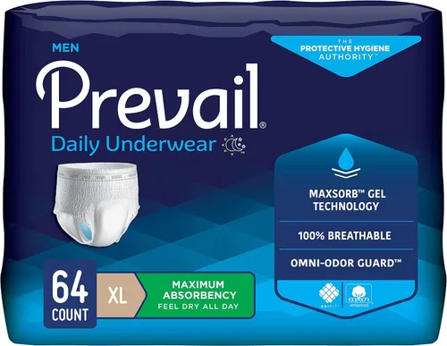 Vista 8 de Prevail - Ropa interior protectora para hombre - Ropa interior para incontinencia pull-up - Pañal desechable para adultos - Máxima absorción