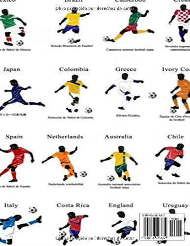 Vista 2 de Los mejores clubes de fútbol Cuaderno ,libreta,Jurnal, libro de apuntes, Cuaderno para deportistas 120 pagias, cuaderno de estudiantes